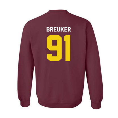 Calvin - NCAA Football : Marcus Breuker - Classic Shersey Crewneck Sweatshirt-1