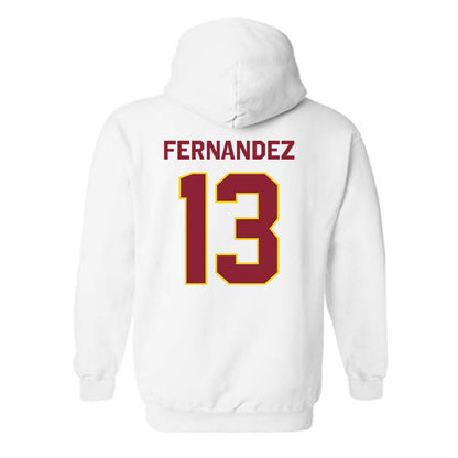 Calvin - NCAA Women's Basketball : Anna Fernandez - Classic Shersey Hooded Sweatshirt-1