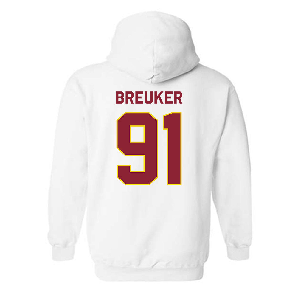 Calvin - NCAA Football : Marcus Breuker - Classic Shersey Hooded Sweatshirt-1