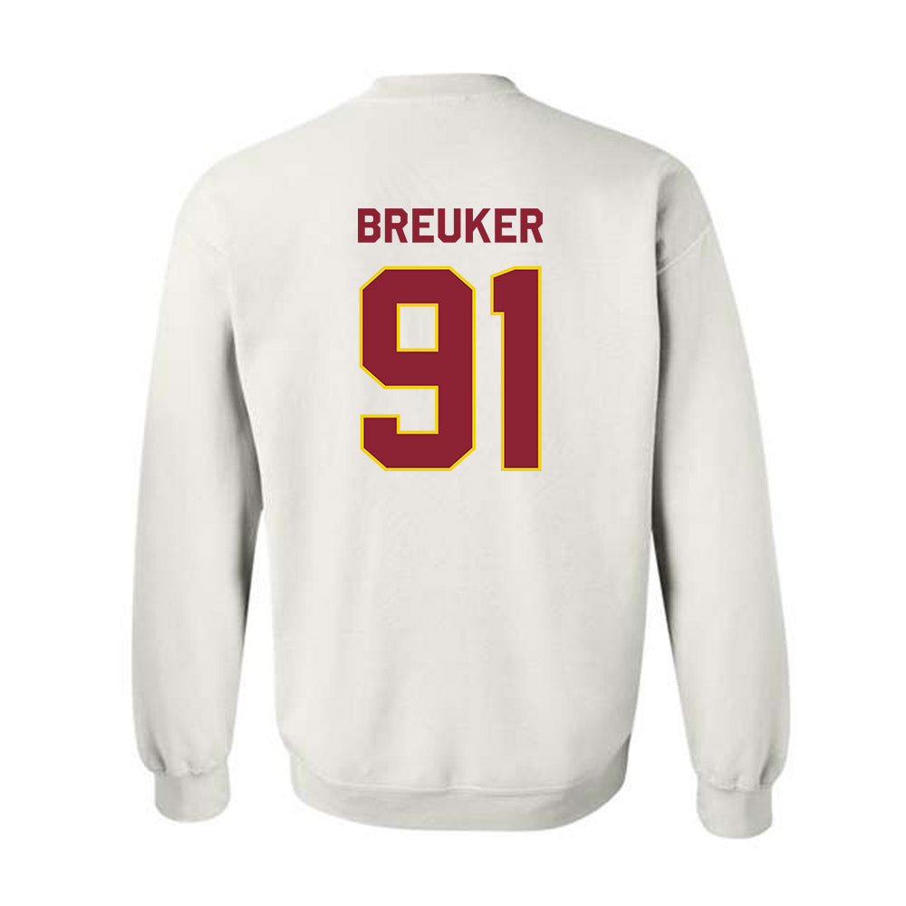 Calvin - NCAA Football : Marcus Breuker - Classic Shersey Crewneck Sweatshirt-1