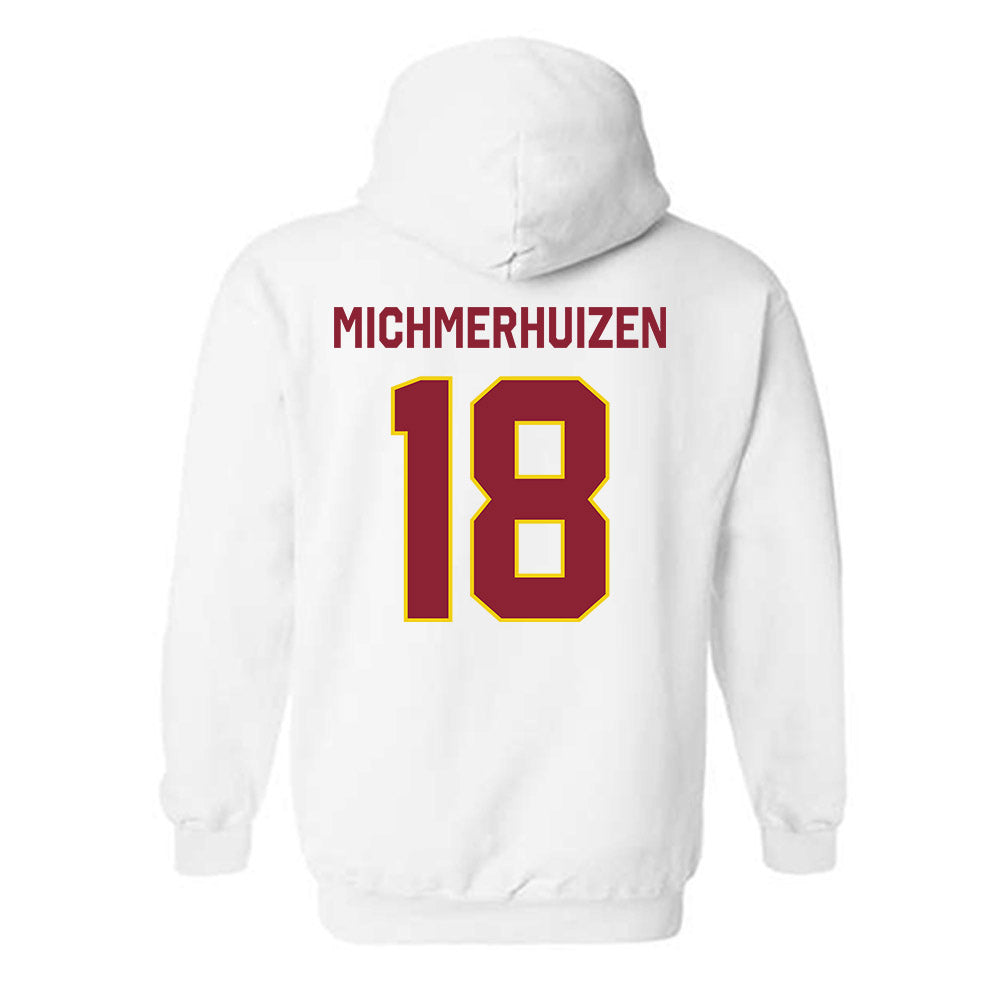 Calvin - NCAA Football : Luke Michmerhuizen - Classic Shersey Hooded Sweatshirt-1