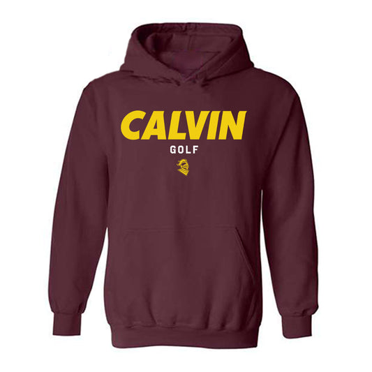 Calvin - NCAA Men's Golf : Reuben Kok - Classic Shersey Hooded Sweatshirt-0