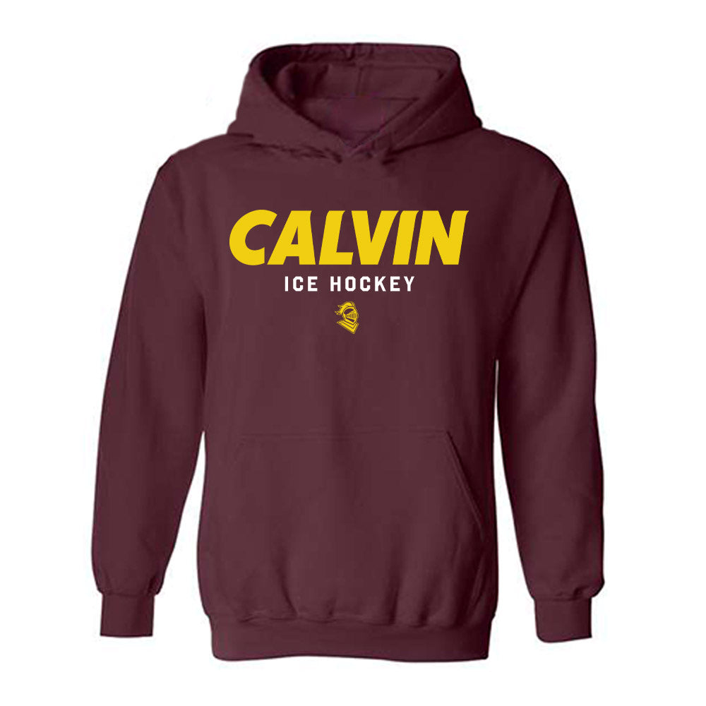 Calvin - NCAA Men's Ice Hockey : Holden Pratt - Classic Shersey Hooded Sweatshirt-0