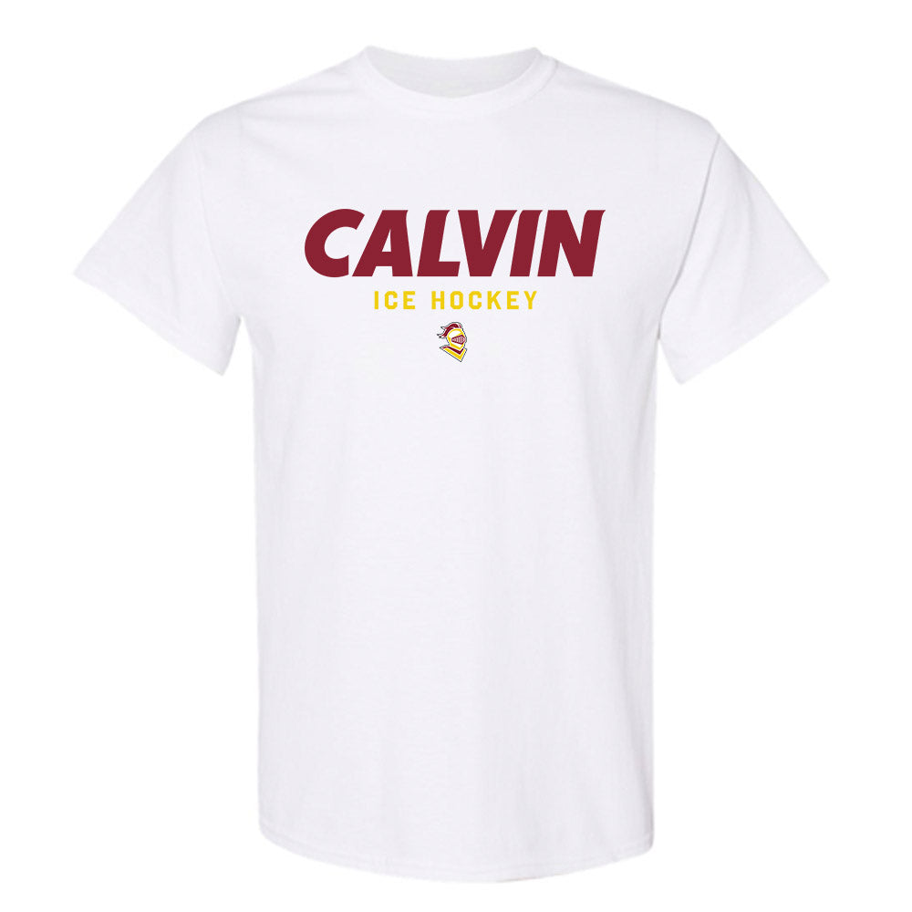 Calvin - NCAA Men's Ice Hockey : Henry Holleman - Classic Shersey T-Shirt-0