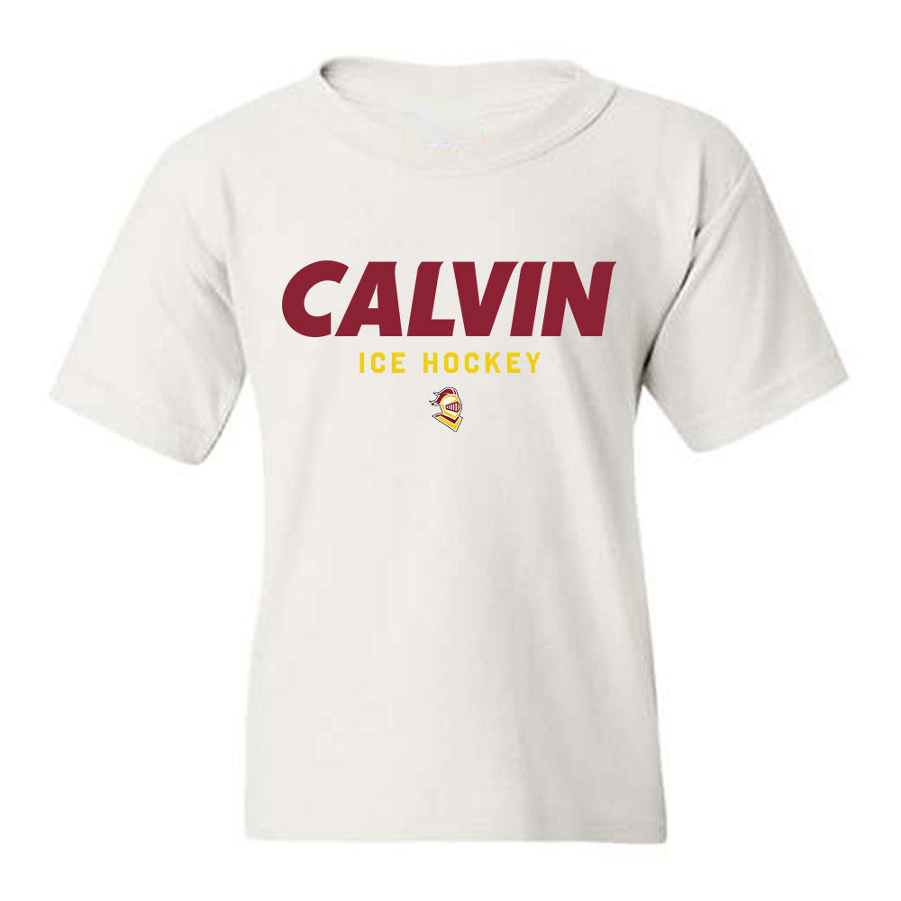 Calvin - NCAA Men's Ice Hockey : Holden Pratt - Classic Shersey Youth T-Shirt-0