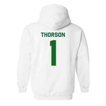 Cal Poly Humboldt - NCAA Men's Basketball : Raydon Thorson - Classic Shersey Hooded Sweatshirt-1