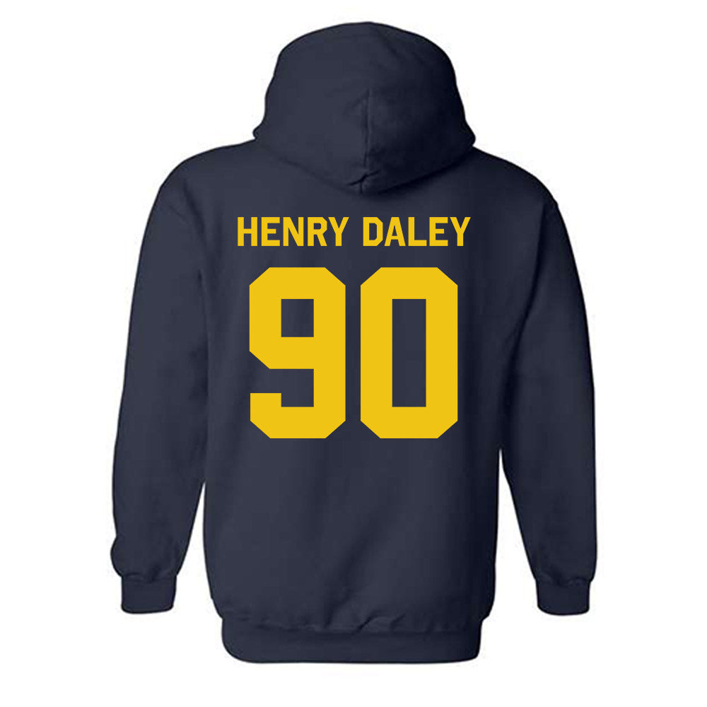 Michigan - NCAA Football : John Henry Daley - Classic Shersey Hooded Sweatshirt-3