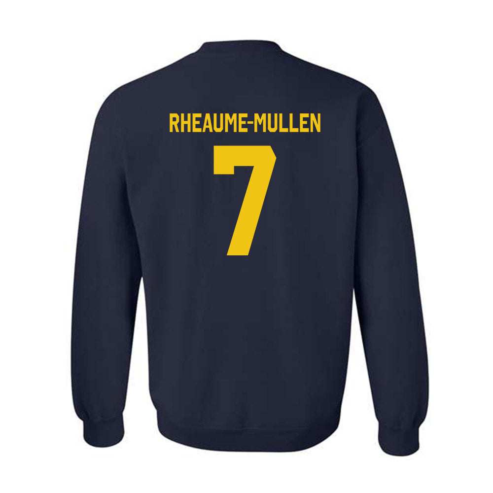 Michigan - NCAA Men's Ice Hockey : Dakoda Rheaume-Mullen - Classic Shersey Crewneck Sweatshirt-1