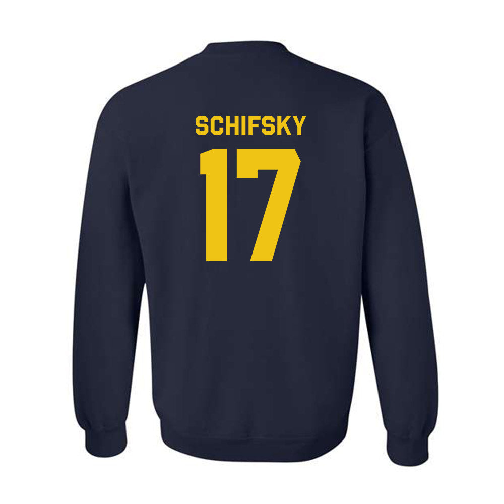 Michigan - NCAA Men's Ice Hockey : Garrett Schifsky - Classic Shersey Crewneck Sweatshirt-1