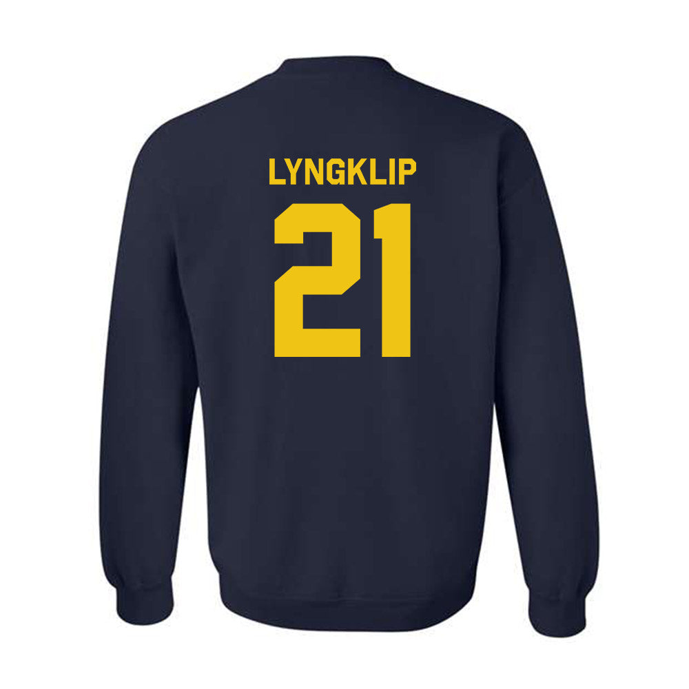Michigan - NCAA Men's Lacrosse : Ryan Lyngklip - Classic Shersey Crewneck Sweatshirt-3