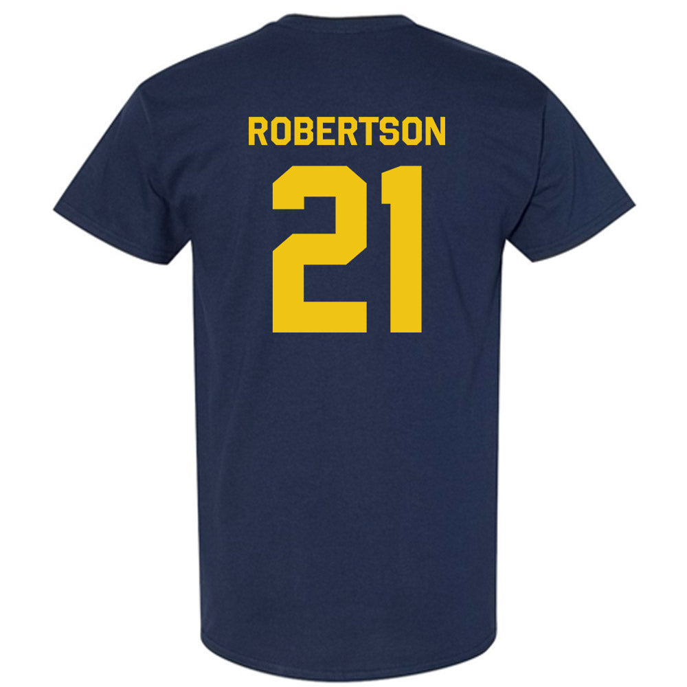 Michigan - NCAA Men's Ice Hockey : Ben Robertson - Classic Shersey T-Shirt-1