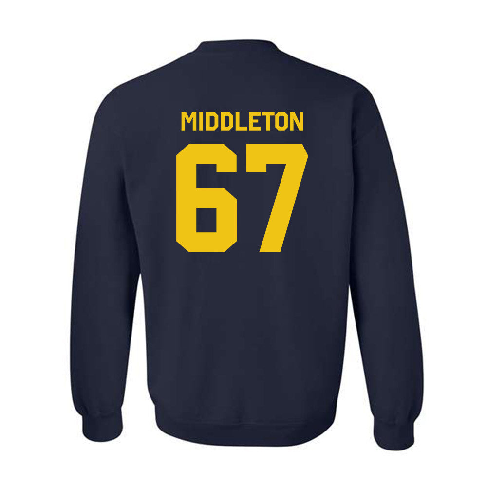 Michigan - NCAA Football : Trent Middleton - Classic Shersey Crewneck Sweatshirt-3