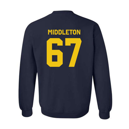 Michigan - NCAA Football : Trent Middleton - Classic Shersey Crewneck Sweatshirt-3