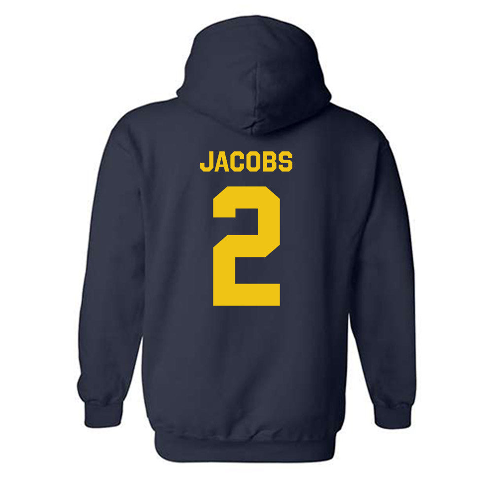 Michigan - NCAA Women's Volleyball : Allison Jacobs - Classic Shersey Hooded Sweatshirt-3