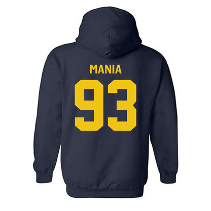 Michigan - NCAA Men's Ice Hockey : Matthew Mania - Classic Shersey Hooded Sweatshirt-1