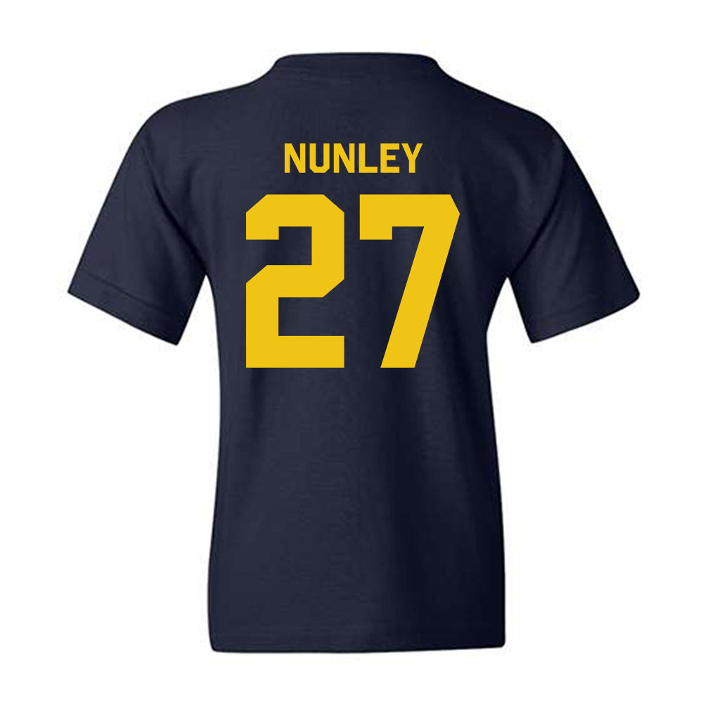 Michigan - NCAA Football : Ernest Nunley - Classic Shersey Youth T-Shirt-3