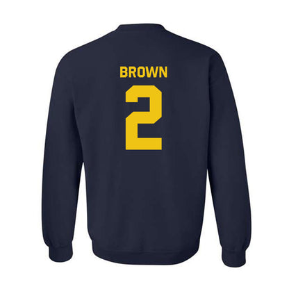 Michigan - NCAA Women's Basketball : Macy Brown - Classic Shersey Crewneck Sweatshirt-1