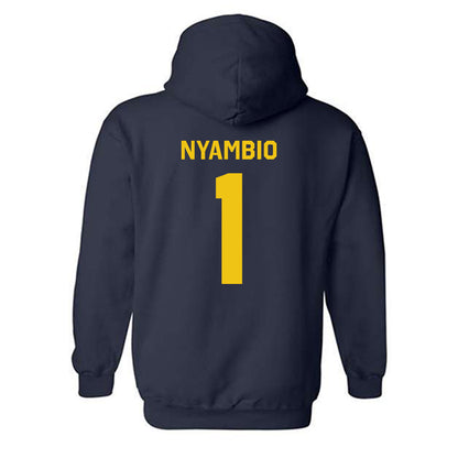 Michigan - NCAA Women's Volleyball : Serena Nyambio - Classic Shersey Hooded Sweatshirt-3