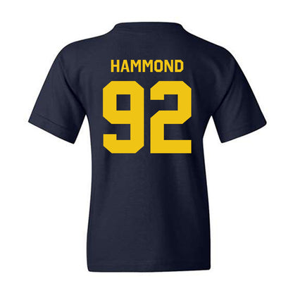 Michigan - NCAA Football : Ted Hammond - Classic Shersey Youth T-Shirt-1