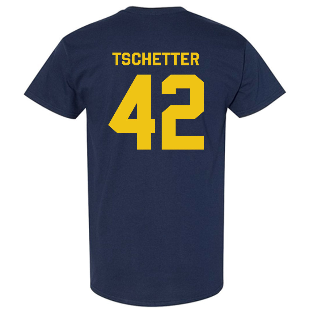 Michigan - NCAA Men's Basketball : Will Tschetter - Classic Shersey T-Shirt-1