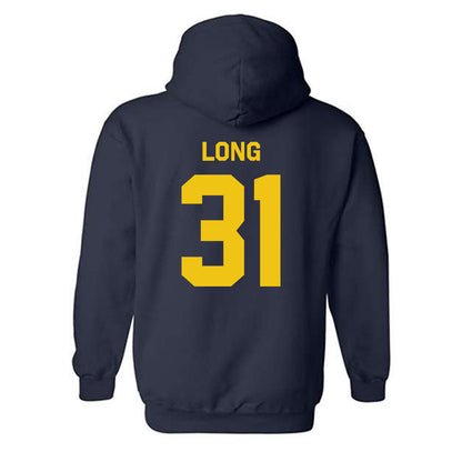 Michigan - NCAA Men's Lacrosse : Jack Long - Classic Shersey Hooded Sweatshirt-3