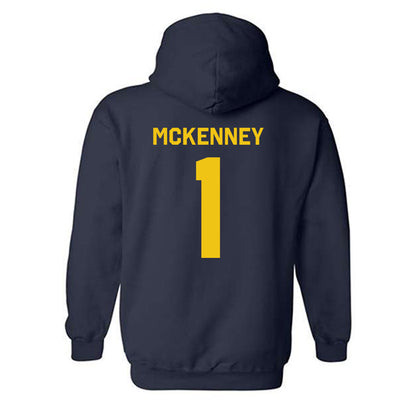 Michigan - NCAA Men's Basketball : Trey McKenney - Classic Shersey Hooded Sweatshirt-3