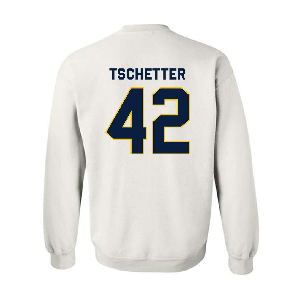 Michigan - NCAA Men's Basketball : Will Tschetter - Classic Shersey Crewneck Sweatshirt-1