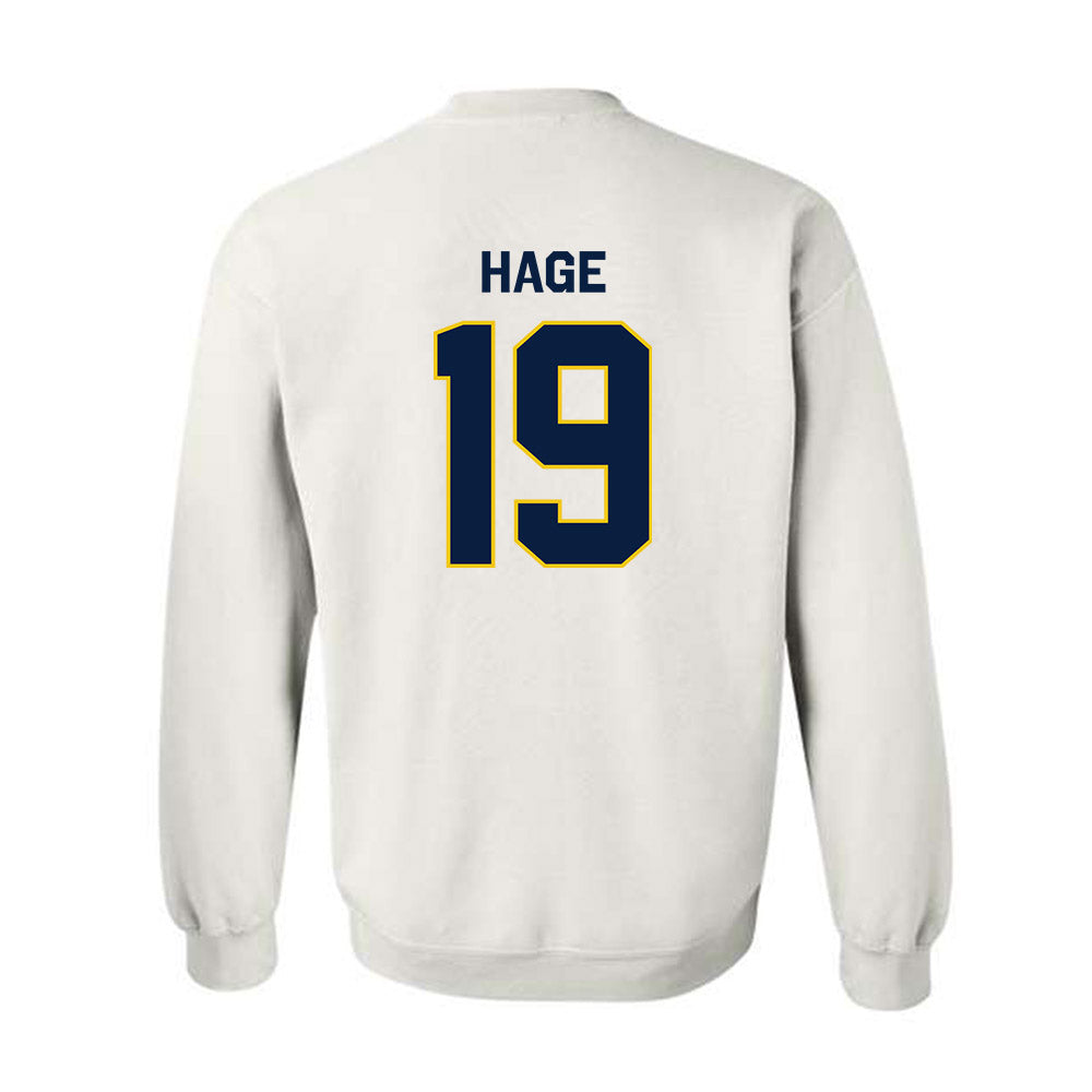 Michigan - NCAA Men's Ice Hockey : Michael Hage - Classic Shersey Crewneck Sweatshirt-1