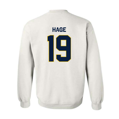 Michigan - NCAA Men's Ice Hockey : Michael Hage - Classic Shersey Crewneck Sweatshirt-1