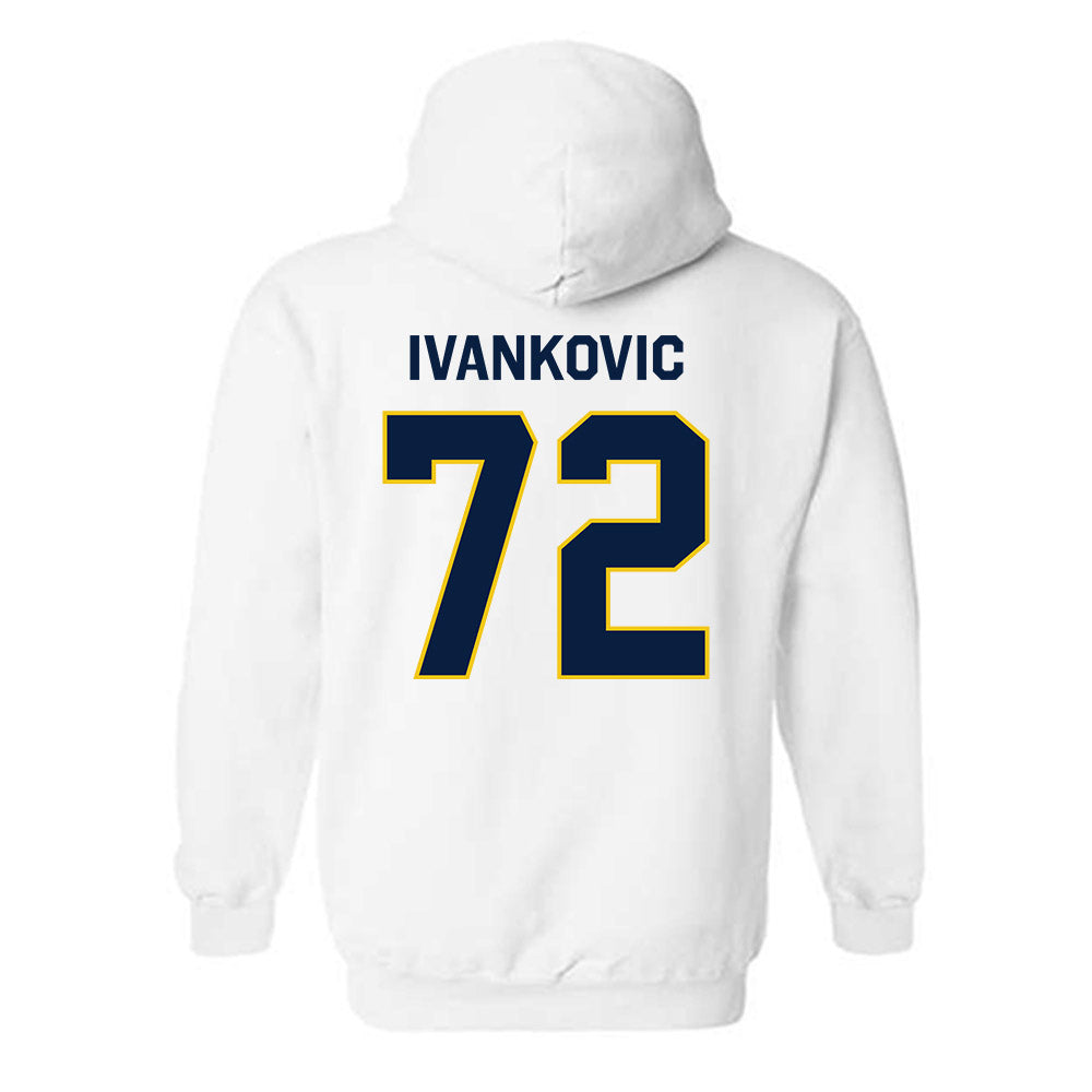Michigan - NCAA Men's Ice Hockey : Jack Ivankovic - Classic Shersey Hooded Sweatshirt-1