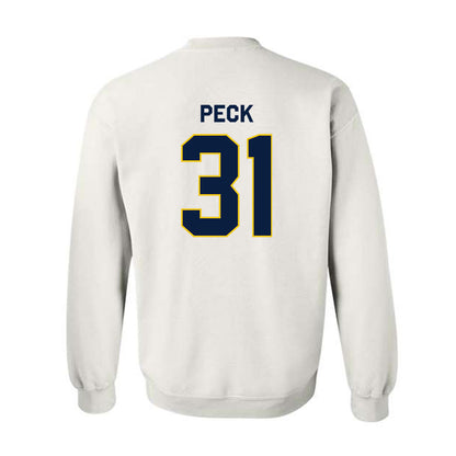 Michigan - NCAA Men's Ice Hockey : Stephen Peck - Classic Shersey Crewneck Sweatshirt-1