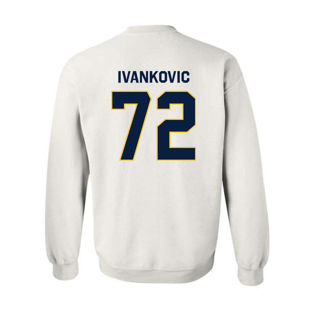 Michigan - NCAA Men's Ice Hockey : Jack Ivankovic - Classic Shersey Crewneck Sweatshirt-1