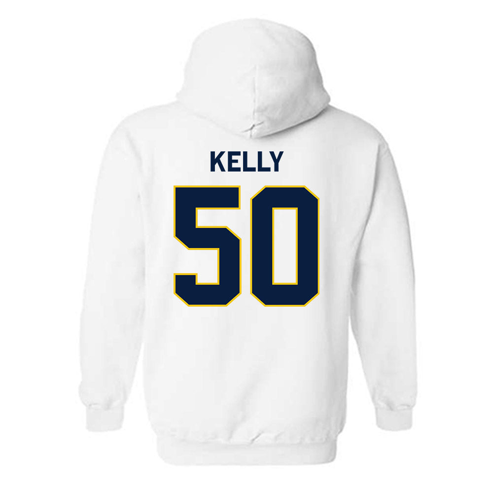 Michigan - NCAA Men's Lacrosse : Michael Kelly - Classic Shersey Hooded Sweatshirt-2