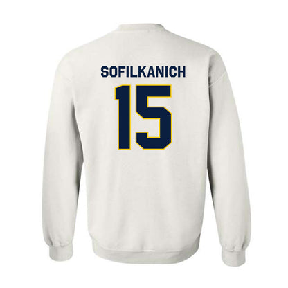 Michigan - NCAA Women's Basketball : Ashley Sofilkanich - Classic Shersey Crewneck Sweatshirt-1