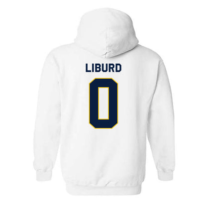 Michigan - NCAA Men's Basketball : Ricky Liburd - Classic Shersey Hooded Sweatshirt-2