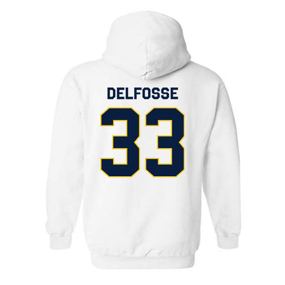 Michigan - NCAA Women's Basketball : Te'Yala Delfosse - Classic Shersey Hooded Sweatshirt-1