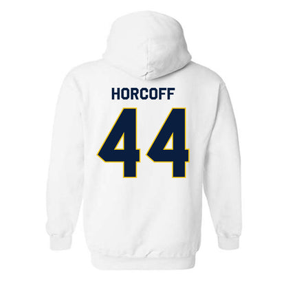 Michigan - NCAA Men's Ice Hockey : Will Horcoff - Classic Shersey Hooded Sweatshirt-1