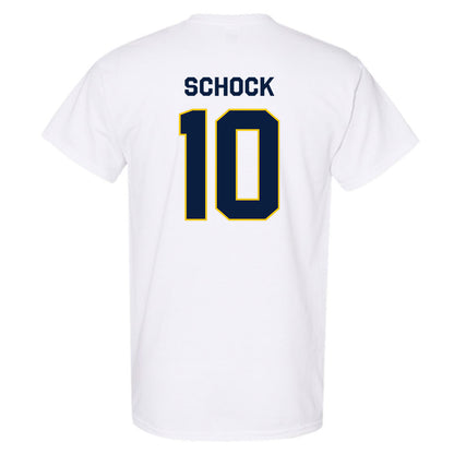 Michigan - NCAA Men's Ice Hockey : Drew Schock - Classic Shersey T-Shirt-1