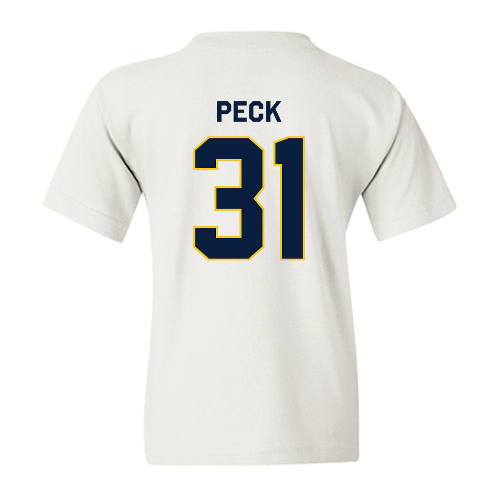 Michigan - NCAA Men's Ice Hockey : Stephen Peck - Classic Shersey Youth T-Shirt-1