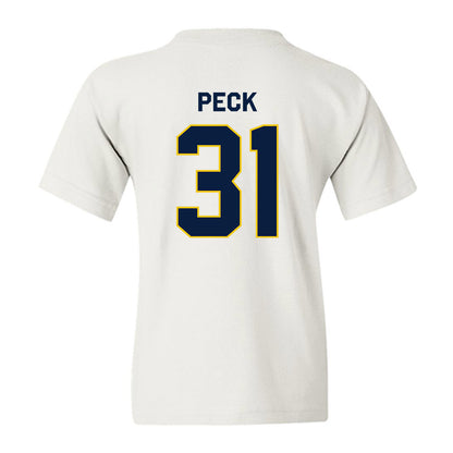 Michigan - NCAA Men's Ice Hockey : Stephen Peck - Classic Shersey Youth T-Shirt-1