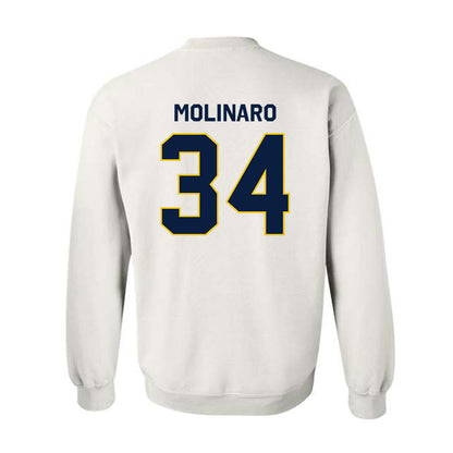 Michigan - NCAA Men's Ice Hockey : Julian Molinaro - Classic Shersey Crewneck Sweatshirt-2