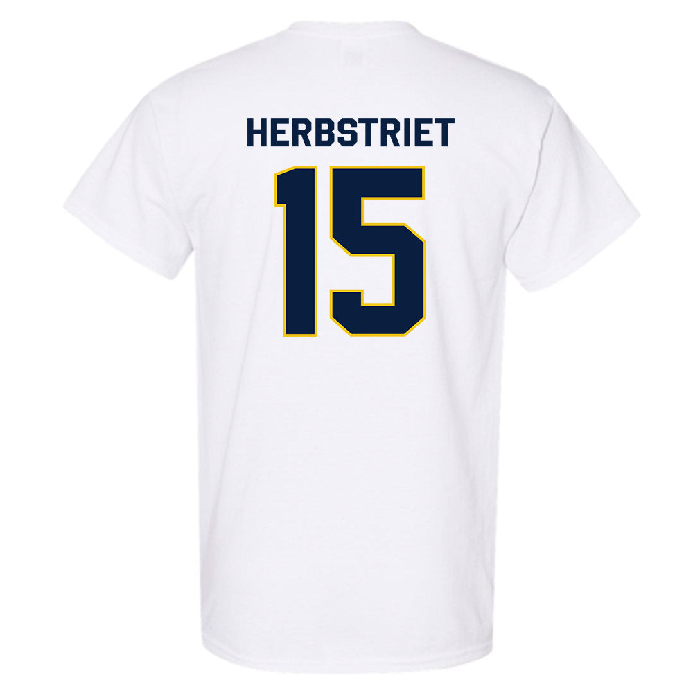 Michigan - NCAA Football : Chase Herbstriet - Classic Shersey T-Shirt-2