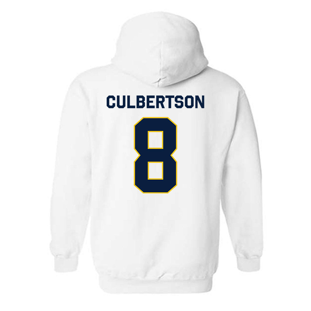 Michigan - NCAA Baseball : Drew Culbertson - Classic Shersey Hooded Sweatshirt-2