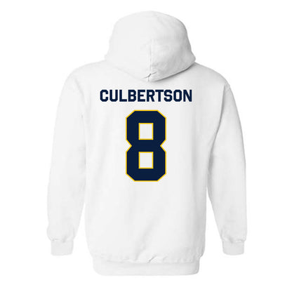 Michigan - NCAA Baseball : Drew Culbertson - Classic Shersey Hooded Sweatshirt-2