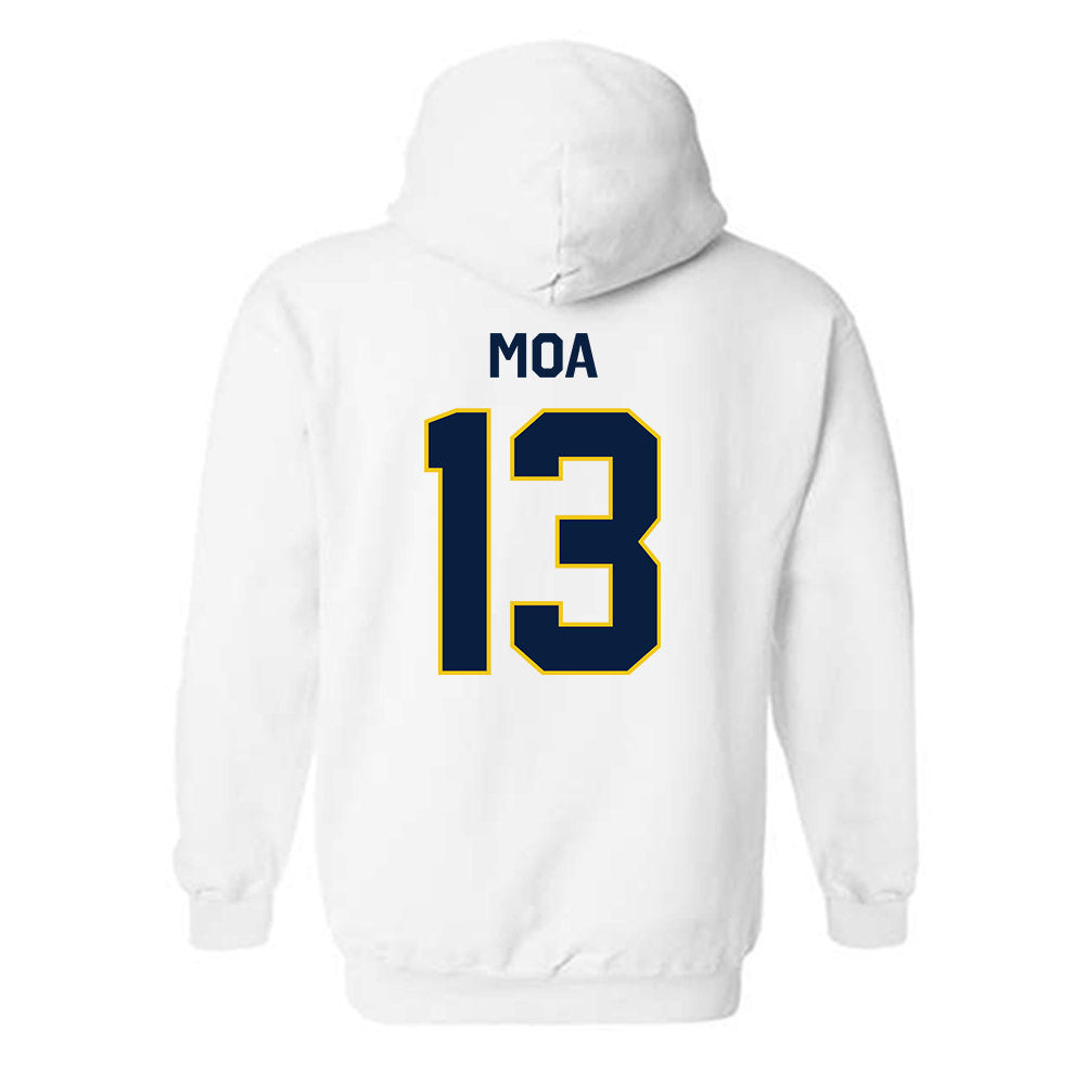 Michigan - NCAA Football : Aisea Moa - Classic Shersey Hooded Sweatshirt-2