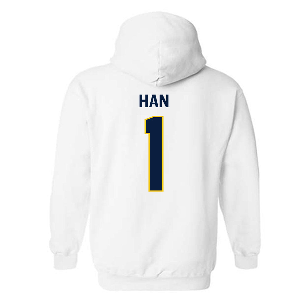 Michigan - NCAA Men's Lacrosse : Matt Han - Classic Shersey Hooded Sweatshirt-2