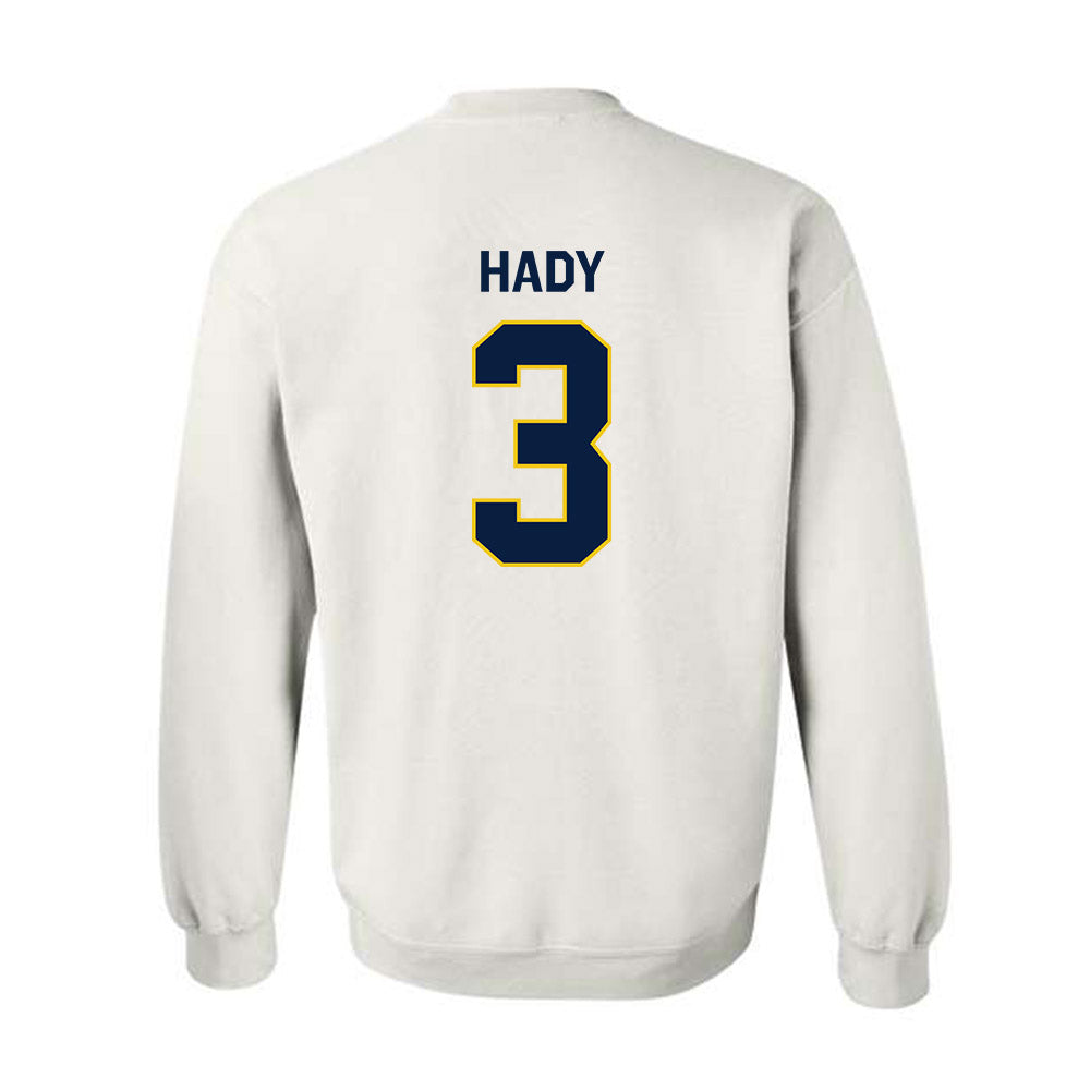 Michigan - NCAA Men's Ice Hockey : Hunter Hady - Classic Shersey Crewneck Sweatshirt-1