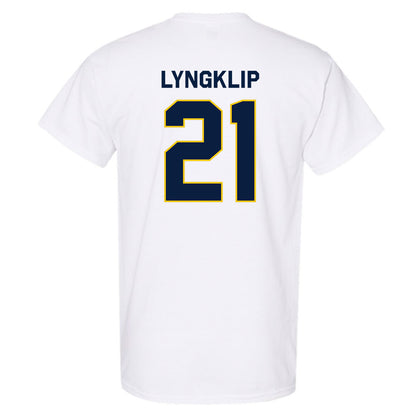 Michigan - NCAA Men's Lacrosse : Ryan Lyngklip - Classic Shersey T-Shirt-2