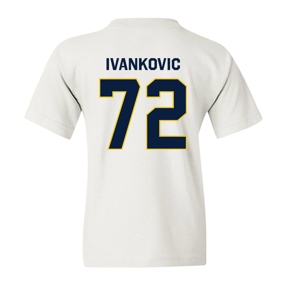 Michigan - NCAA Men's Ice Hockey : Jack Ivankovic - Classic Shersey Youth T-Shirt-1