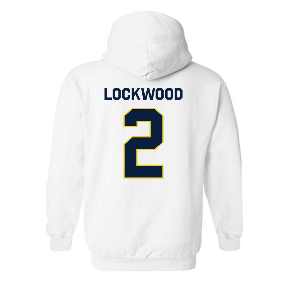 Michigan - NCAA Men's Lacrosse : Bo Lockwood - Classic Shersey Hooded Sweatshirt-2